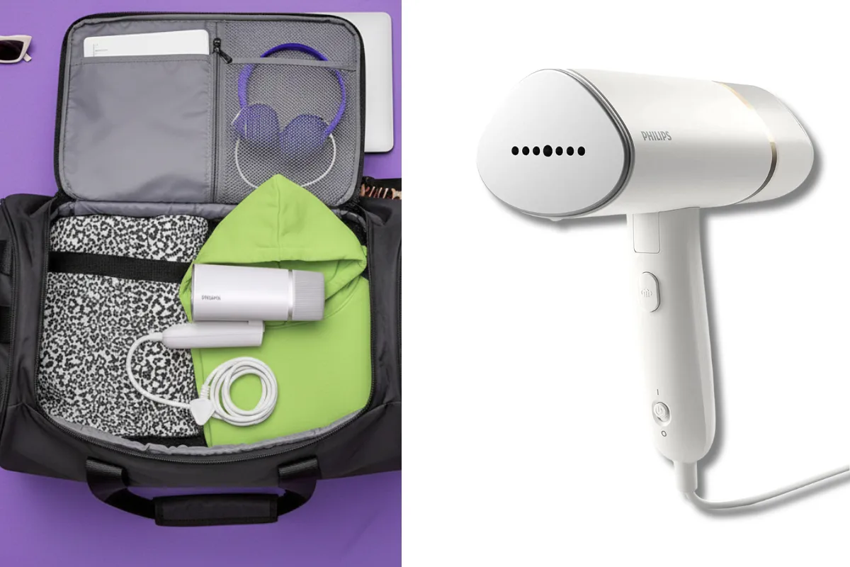 مكواة بخار محمولة من Philips مثالية للسفر، سهلة الحمل داخل الحقيبة